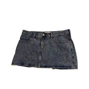Hollister Denim Short Lined Skort Size 32 36” Waist